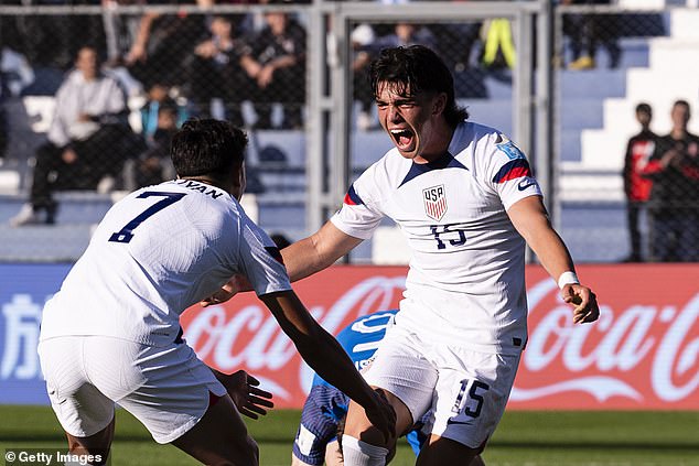 Niko Tsakiris, 17, and who's teammates with Cowell in San Jose, netted a second in extra-time