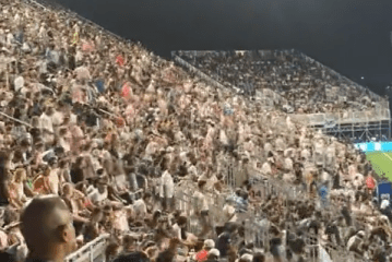 Footage suggests fans only came to see Messi as mass exodus follows substitution