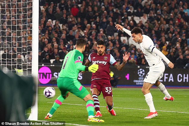 Brennan Johnson scored his fourth in eight games to put Spurs ahead at the London Stadium